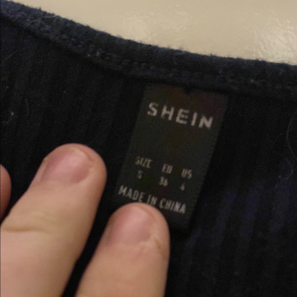 Black Ribbed Spaghetti Strap Top - Picture 2 of 2